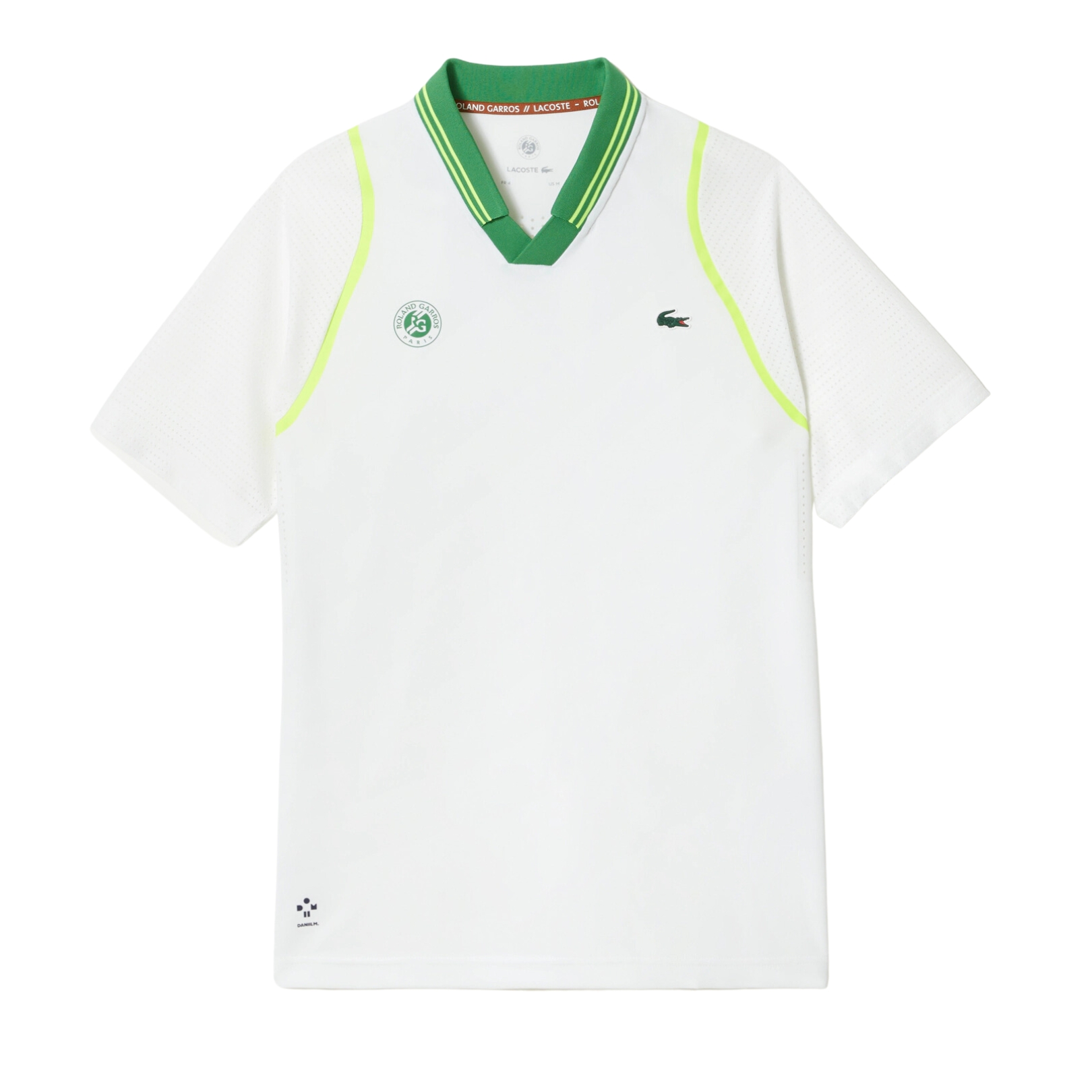 Lacoste Sport X Daniil Medvedev Roland Garros Edition Team Leader Polo Shirt White